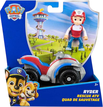 Игровой набор Paw Patrol базовый спасательный автомобиль с водителем Райдер (SM97237/6071212)