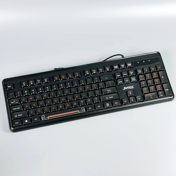 Игровая проводная клавиатура с RGB-подсветкой Jedel K31 |EN, 104 клавиши, 1.35 м| Черный
