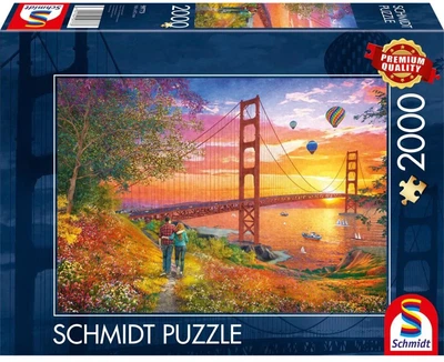 Пазл Schmidt Spiele Прогулянка до мосту Золоті Ворота 2000 елементів 59773 (4001504597733)