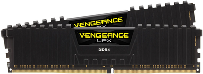 Оперативная память Corsair DDR4-3200 16384MB PC4-25600 (Kit of 2x8192) Vengeance LPX (CMK16GX4M2B3200C16) Black