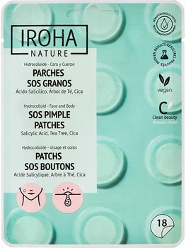 Патчи от воспалений - Iroha Nature SOS Pimple Patches 18шт (1139786-36002640)