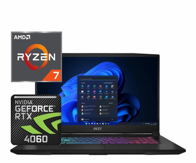 Ноутбук (2024) for gaming MSI Katana A17 AI R7-8845HS/ 32GB / 1TB/ RTX4060 / 17.3" 144Hz
