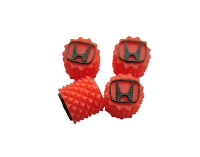 Колпачки на ниппель Хонда Honda красные тип 2