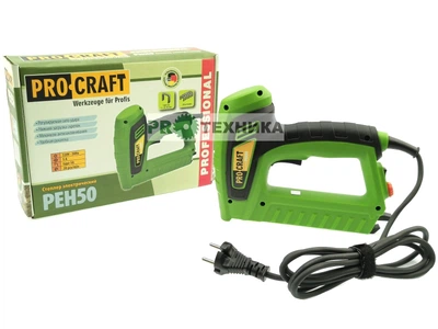 Степлер електричний Procraft PEH-50 (регулювання сили удару)