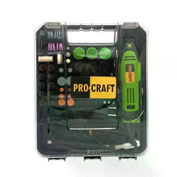 Гравер Procraft PG520 (насадки 76 шт, регулировка оборотов до 32000 об/мин, кейс)