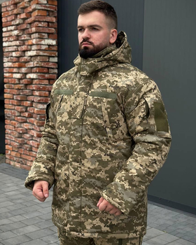 Бушлат B&L ріп-стоп на синтепоні з липучками під шеврони піксель розмір 4XL