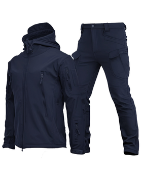 Форма ДСНС Tactical Vanguard SoftShell Куртка з капюшоном + Штани синя розмір S