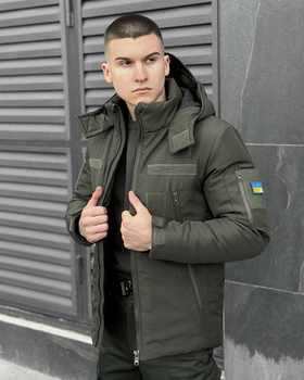 Куртка Pobedov Motive B2 + ПОДАРУНОК шеврон прапор України хакі розмір 3XL