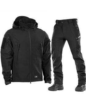Форма M-Tac SoftShell Куртка з капюшоном та Штани чорна розмір M