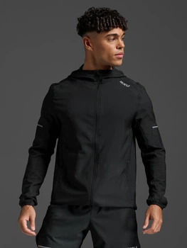 Спортивная ветровка мужская 2XU Aero Jacket MR7209a_BLK/SRF M Черная (9359420024303)