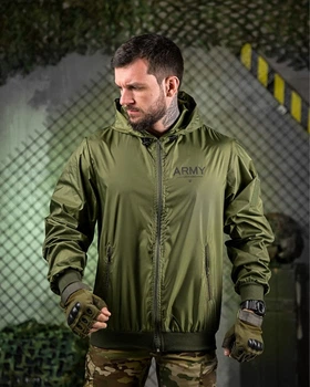 Вітровка Oblivion з принтом Army олива розмір L