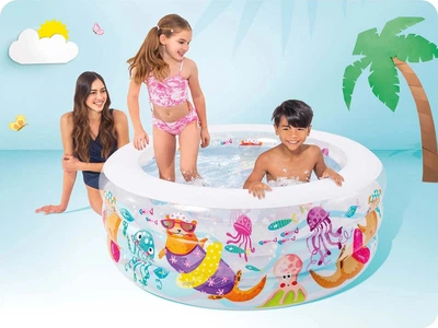 Basen dmuchany dla dzieci Intex 58480 Akwarium 152 x 56 cm (078257584802) Basen dmuchany dla dzieci Intex 58480 Akwarium 152 x 56 cm (078257584802)