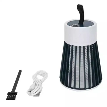 Лампа-пастка для комарів Mosquito Killer Lamp USB білий з чорним (RZN-23093707)