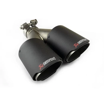 Насадка наконечник глушителя Akrapovic 54-89 YJB d53мм L240мм зовн 190*89мм на выхлопную трубу SV0647