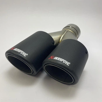 Насадка наконечник глушителя Akrapovic 63-89 R-JB carbon d63мм L240мм зовн 190*89мм на выхлопную трубу SV0372