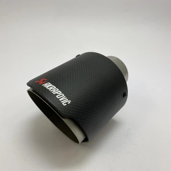 Насадка наконечник глушителя Akrapovic 54-101ZB carbon d54мм L160мм зовн d101мм на выхлопную трубу SV0377