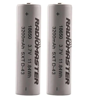 Аккумулятор RadioMaster 18650 (2 шт) Li-Ion 3200 mAh 3.7V для пульта управления TX12, TX16S, Boxer, Pocket HP0157.18650-3200