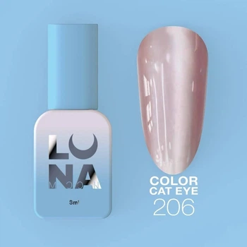 Гель лак "Шовкове котяче око" LunaMoon Color Cat Eye #206 (8 мл.)