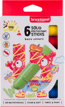 Zestaw ołówków woskowych Bruynzeel w sztyfcie 6 szt (8712079468538)