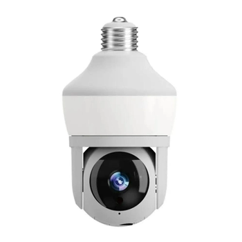 Смарт Камера XO CR02 Magic Light Bulb EU Wi-Fi (беспроводная, цоколь E27 220 В, TF 128Gb, радио няня, микроф