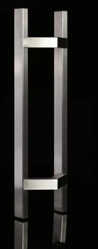 Ручка офисная прямая стальная 1400 мм INOX ПРЕМЬЕРА PR1400/1200/45 крепление 45 градусов двосторонняя