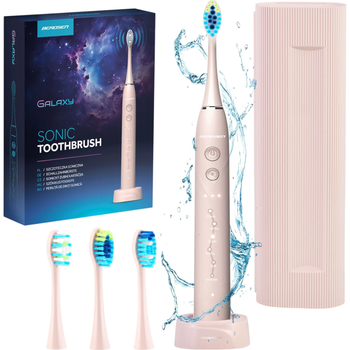 Електрична зубна щітка Berdsen Galaxy Рожева + Brush Head + TC