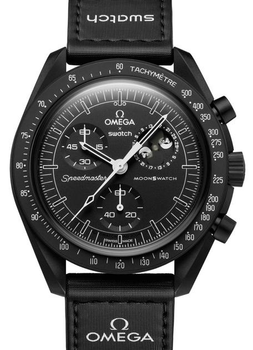 Swatch x Omega Bioceramic MoonSwatch Collection "Mission to the Moonphase" - New Moon SO33B700 наручные часы