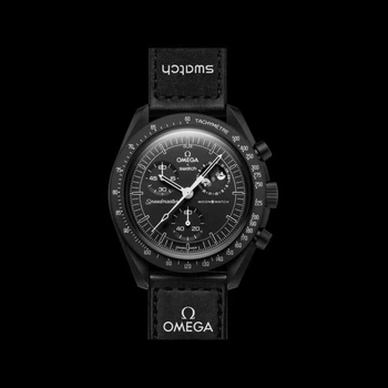 Наручний годинник Swatch x Omega Bioceramic MoonSwatch Mission to the Moonphase - New Moon SO33B700