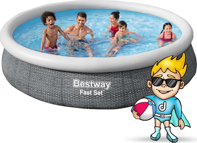 Басейн Bestway Fast Set 366 x 76 см 4 в 1 57443 (6941607309506)