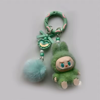 Брелок на ключі плюшевий Labubu Labubu Art The Monsters mimi green