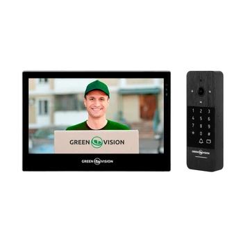 Комплект відеодомофону GreenVision GV-004-GV-060+GV-007 1024х600MP TFT LCD AC 110-230V Wi-Fi