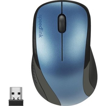 Мышка беспроводная оптическая SpeedLink Kappa 1600dpi на батарейках Blue (SL-630011-BE)