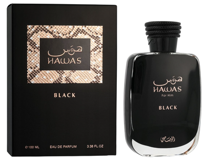 Woda perfumowana dla mężczyzn Rasasi Hawas Black 100 ml (614514331033)