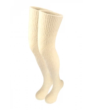 Теплі гольфи вище коліна Witern від MK SOCKS (36-39) Білий GZ-1002