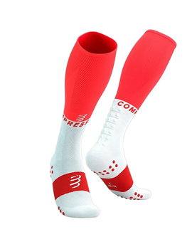 Гольфи компресійні для бігу Compressport SU00050B3089T3 Full Socks Oxygen T3 (38-42 см) Fluo Red