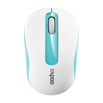 Мышь беспроводная оптическая Rapoo M10 Plus 1000dpi на батарейках White-Blue