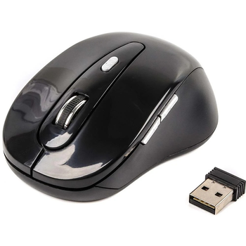Мышь беспроводная оптическая Gembird MUSW-6B-01 1600dpi эргономичная на батарейках Black