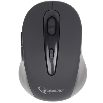 Мышь беспроводная оптическая Gembird MUSWB2 1600dpi Bluetooth 6-кнопочная на батарейках Black
