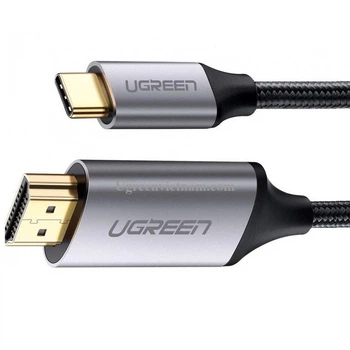 Кабель UGREEN MM142 USB-C to HDMI Aluminum Shell 1.5m Black (50570)