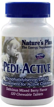 Фосфатидилсерин для активных детей Nature's Plus Рedi-Active 120 таблеток ягоды в упаковке (ARE-574556)