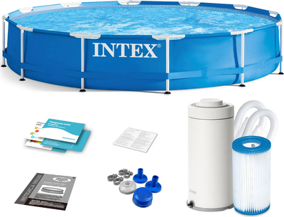 Басейн каркасний Intex 366 х 76 см 9 в 1 28212 (0078257282128)