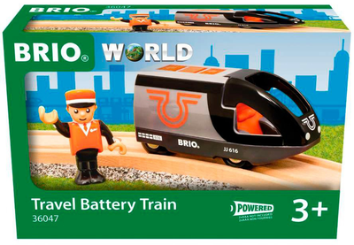 Ігровий набір Brio World Пасажирський потяг Помаранчево-чорний 63604700 (7312350360479)