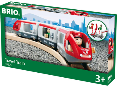 Набір Brio World Пасажирський потяг Червоно-білий 33505 (7312350335057)