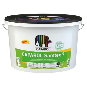 Фарба інтер'єрна латексна Caparol Samtex 7 E.L.F. База 1 шовковисто-матова Біла 10 л