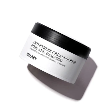 Кремовий скраб-антистрес Троянда та бабассу Hillary Аnti-stress cream-scrub Rose and Babassu, 200 мл