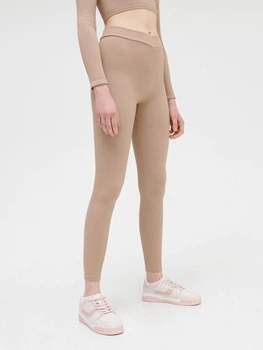 Леггинсы Cropp 0102Z XL бежевый