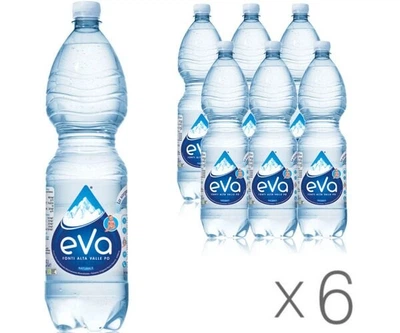 Упаковка горной минеральной негазированной воды Acqua Eva ПЭТ 6 шт. х 1,5 л