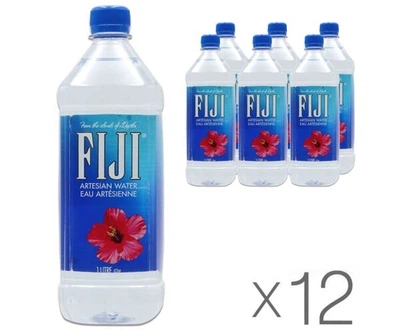 Упаковка минеральной негазированной воды Fiji ПЭТ 12 шт. х 1 л