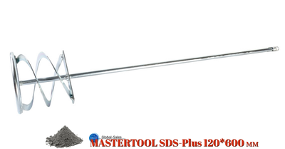 Миксер для сухих смесей SDS+ Mastertool 120 х 600 мм (80-0322)