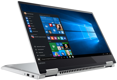 Ноутбук Б/У Lenovo Yoga 720 x360 / Екран 15.6" 4K IPS Touch / Intel Core i7- 7700HQ / RAM 16Gb / SSD 512Gb NVMe / Nvidia GeForce GTX1050- 2Gb / Для Игр